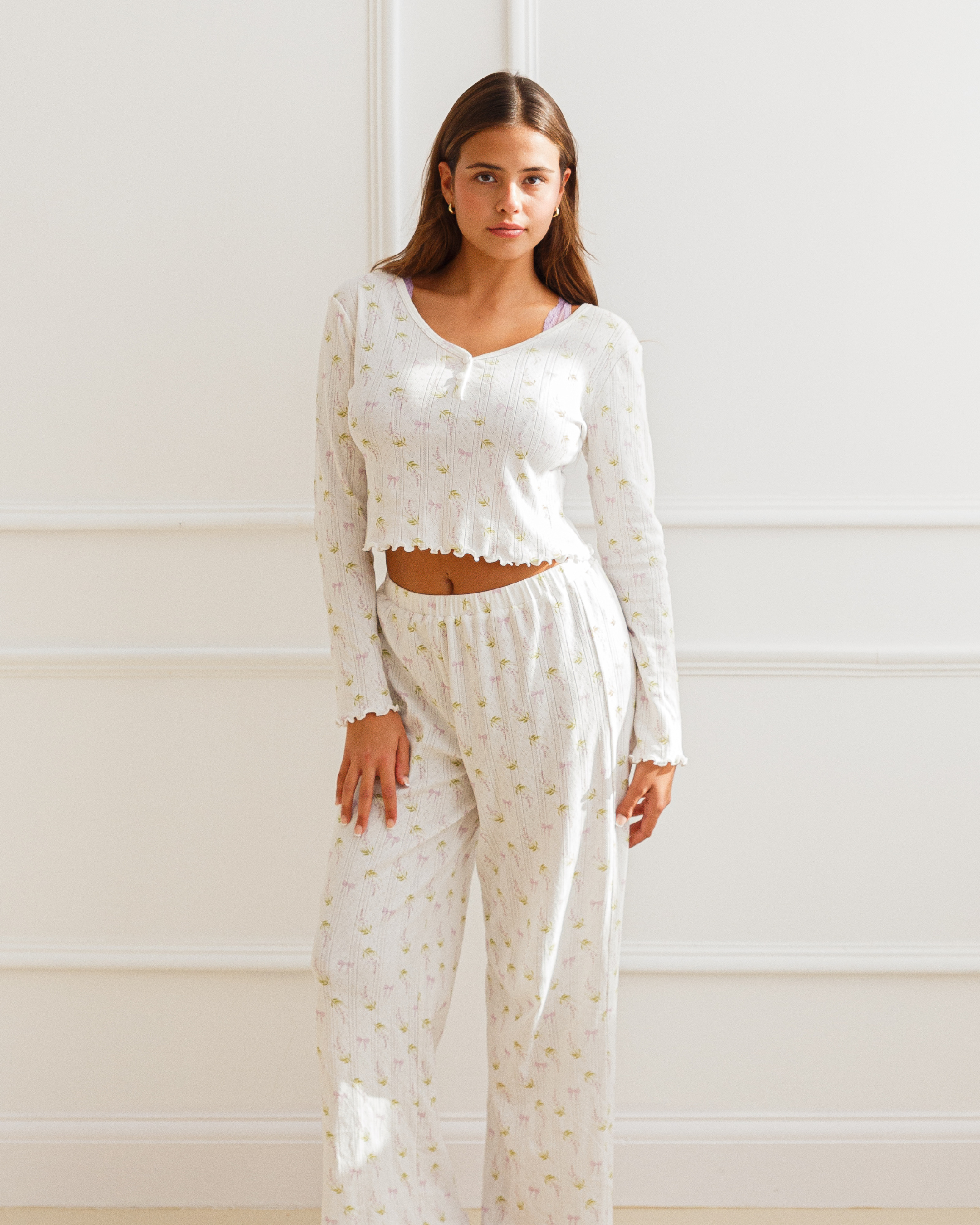 The Lottie Luxury Pointelle Pyjama Set
