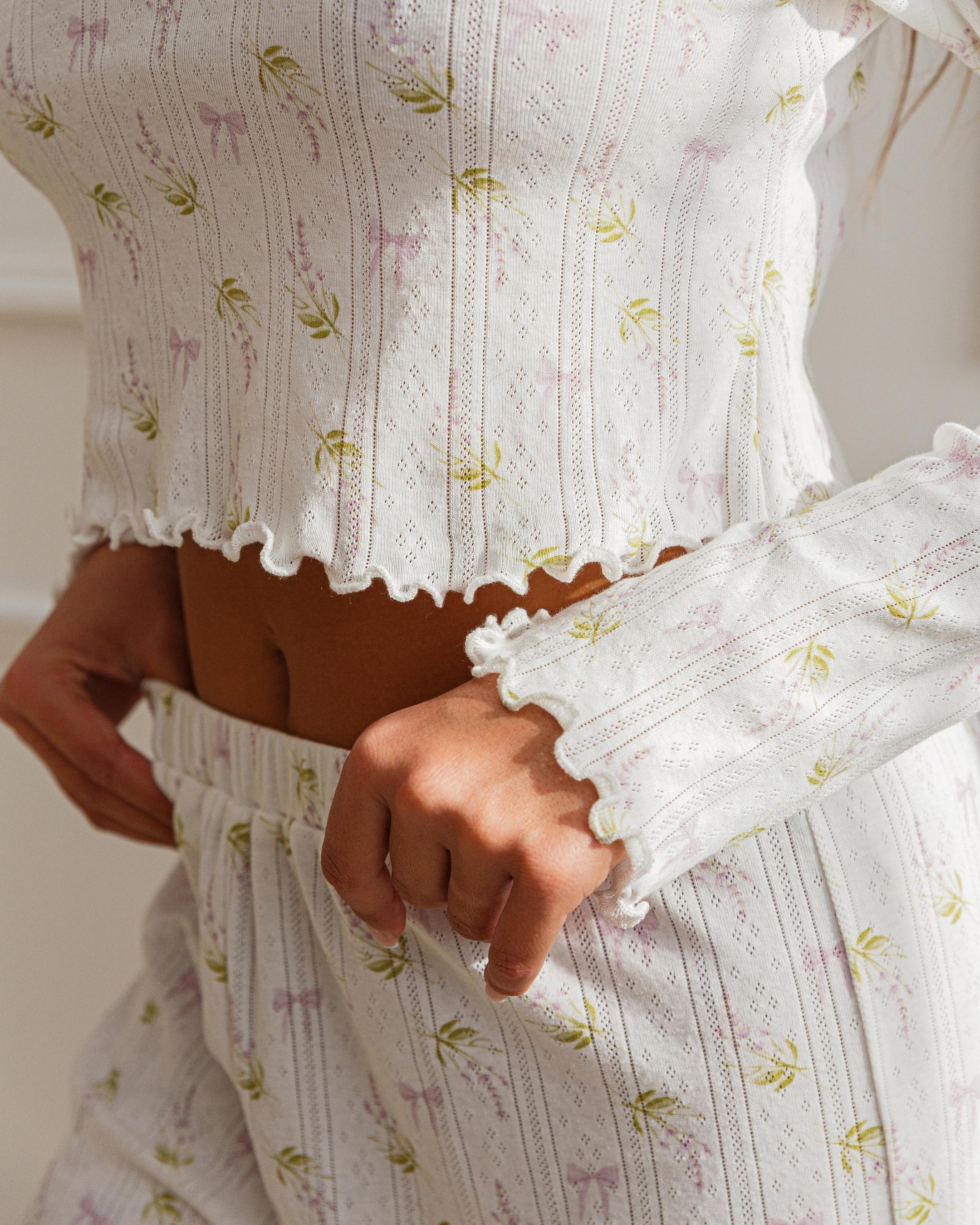 The Lottie Luxury Pointelle Pyjama Set