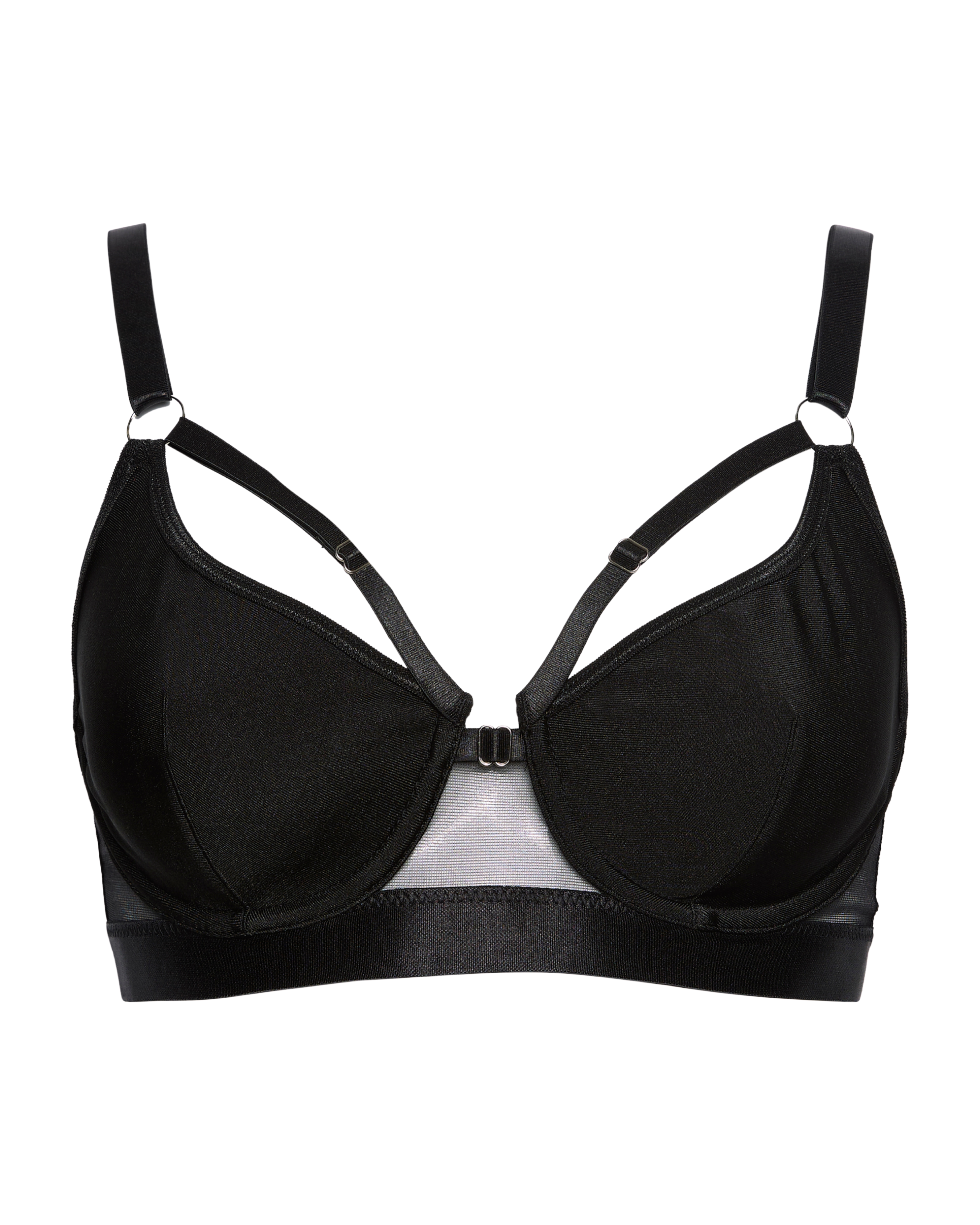 Little Black Comfort Plunge Cotton Bra