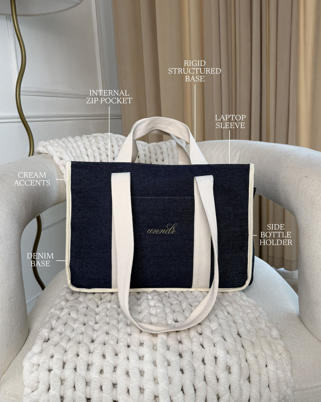 The Unndr Tote Denim Bag