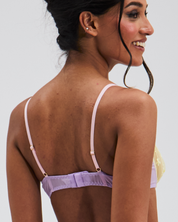 Love Hearts Embroidered Soft Stretch Mesh Balcony Bra