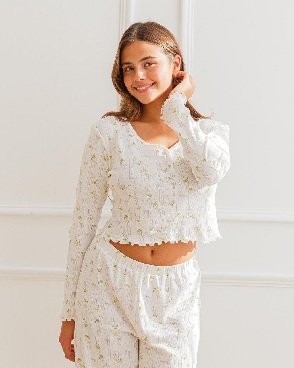 Das Lottie Luxury Pointelle Pyjama-Set