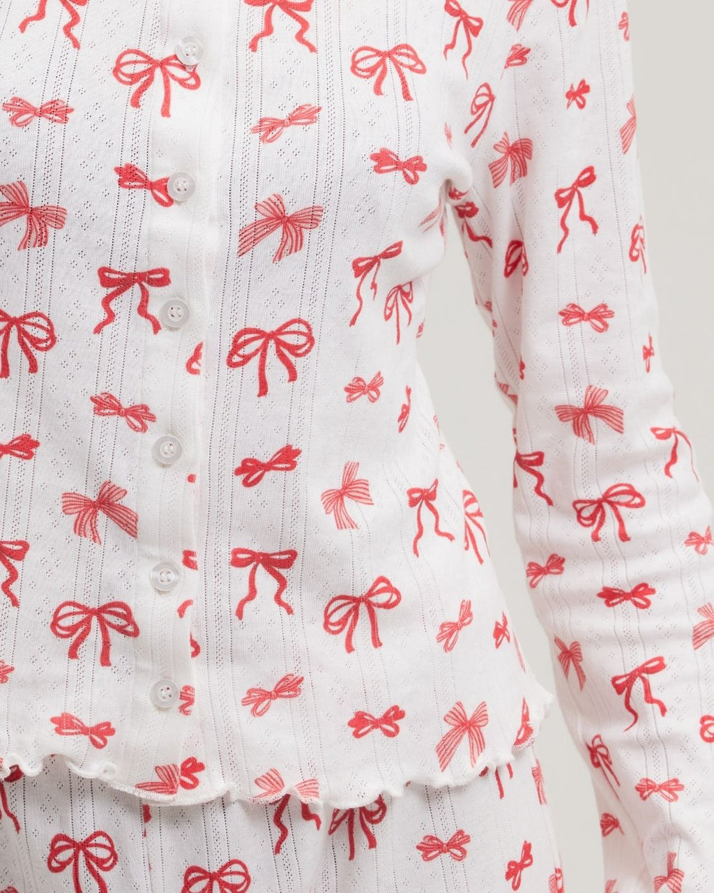 Rouge Pointelle Pyjama Set